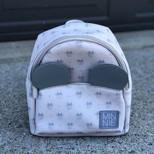 Danielle Nicole Disney Minnie Mouse Mini Backpack Light Pink Gray EUC‎